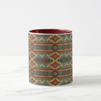 Traditional Southwestern rustic teal & brown Mok