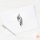 Traditional Tattoo Art Inspired Design Ronde Sticker (Envelop)
