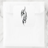 Traditional Tattoo Art Inspired Design Vierkante Sticker (Tas)