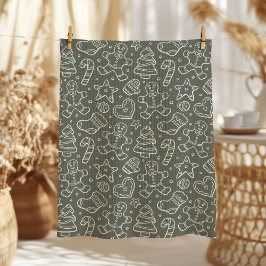 Traditional Vintage Christmas Gingerbread Man Theedoek