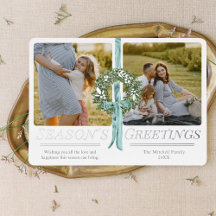  Traditional Wreath Ribbon Waterverf Foto