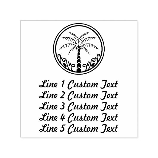 Traditioneel Aangepast Zakelijk 5 Regels Met Logo Zelfinktende Stempel (Design)