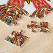 Traditioneel Afrikaans-Aziatische patroon Legpuzzel (Zijkant)