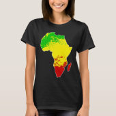 Traditioneel Afrikaans Rastafarisch Patroon T-shirt (Voorkant)