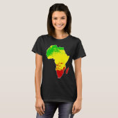 Traditioneel Afrikaans Rastafarisch Patroon T-shirt (Voorkant volledig)