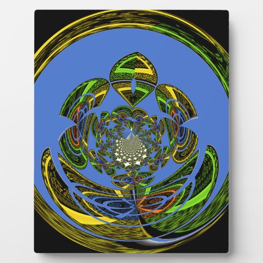 Traditioneel alleen blauw fotoplaat (Voorkant)