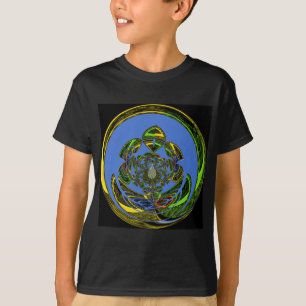 Traditioneel alleen blauw t-shirt