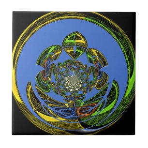 Traditioneel alleen blauw tegeltje