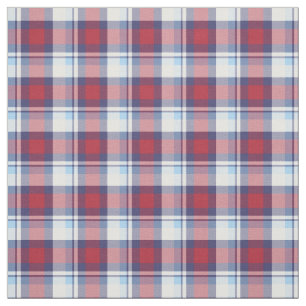 Traditioneel Amerikaans Rood Blauw Patroon Stof