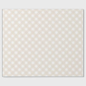 Traditioneel beige kerstinpakpapier cadeaupapier (Vlak)