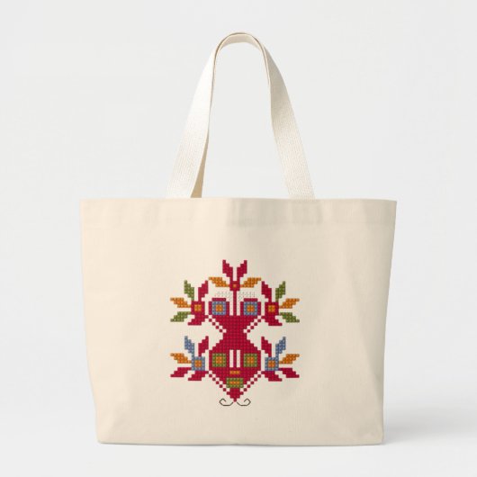 Traditioneel Bulgaars motief Grote Tote Bag (Voorkant)