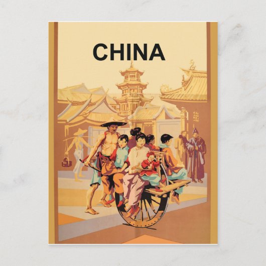 Traditioneel China Briefkaart (Voorkant)