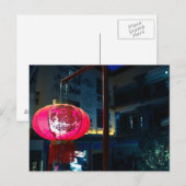 Traditioneel Chinees Briefkaart van de Lantaarn (Voorkant / Achterkant)