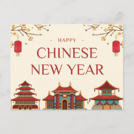 Traditioneel Chinees Nieuwjaar Celebration Briefka Briefkaart