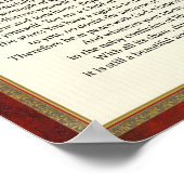 Traditioneel desiderata-gedicht door Max Ehrmann Poster (Hoek)