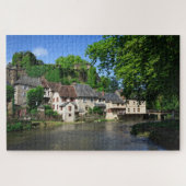Traditioneel dorp Segur-le-Chateau in Frankrijk Legpuzzel (Horizontaal)