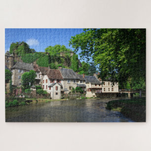 Traditioneel dorp Segur-le-Chateau in Frankrijk Legpuzzel