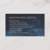 Traditioneel eenvoudig blauw van de professionele  visitekaartje (Achterkant)