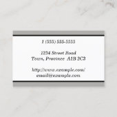 Traditioneel en gewoon Visitekaartje van periodont (Achterkant)