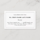 Traditioneel, en nostalgisch Visitekaartje (Voorkant)