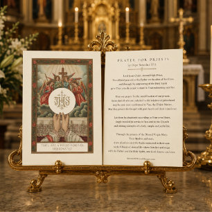 Traditioneel Eucharistische Priester Voor altijd k Notitiekaartje