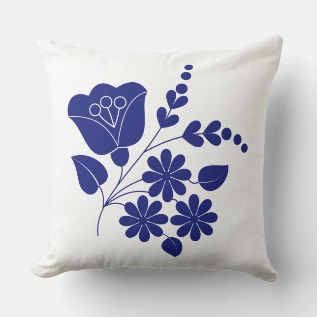 Traditioneel folk ornament kussen (Voorkant)