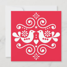 Traditioneel folk ornament Wenskaart