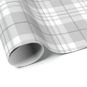 Traditioneel geruit patroon van grijs cadeaupapier (Rol Hoek)