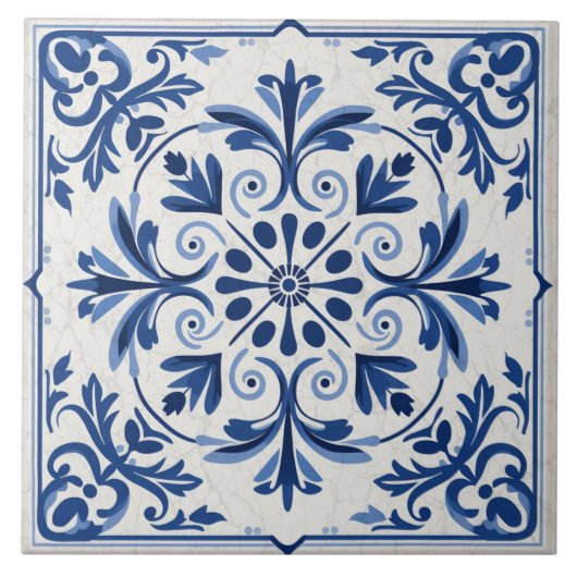 Traditioneel Griekenland Traditioneel Blauw Art 6 Tegeltje (Voorkant)