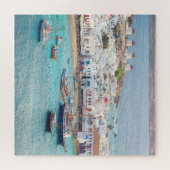 Traditioneel Grieks dorp Mykonos Griekenland Legpuzzel (Horizontaal)