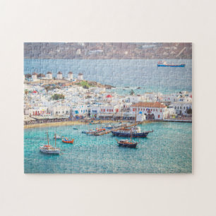 Traditioneel Grieks dorp Mykonos Griekenland Legpuzzel