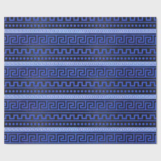 Traditioneel Grieks Meander Patroon Cadeaupapier (Vlak)