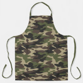 Traditioneel groen & bruin camo patroon schort (Voorkant)