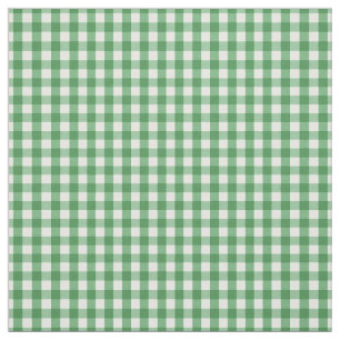 Traditioneel groen en wit Gingham Check Patroon Stof