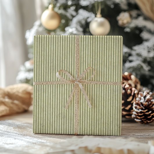 Traditioneel  groen kerstinpakpapier cadeaupapier
