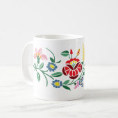 Traditioneel Hongaars borduurmodel Koffiemok (Voorkant links)