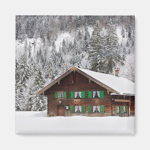 Traditioneel houten huis in Beieren magneet