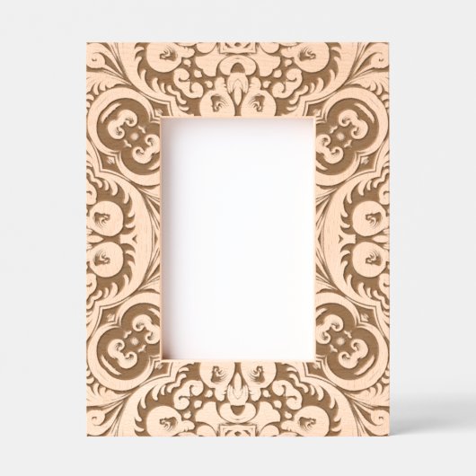 Traditioneel houtsnijpatroon gegraveerde lijstjes (Voorkant)