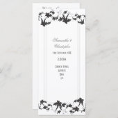 Traditioneel huwelijksprogramma voor de bloemetjes programma (Voorkant / Achterkant)