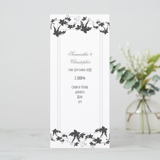 Traditioneel huwelijksprogramma voor de bloemetjes programma (Staand voorkant)