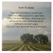 Traditioneel Iers zegenend boerenlandschap Tegeltje (Voorkant)