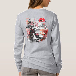 Traditioneel Japans landschap T-shirt