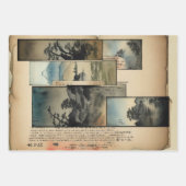 Traditioneel Japans landschap Verf ephemera nr. 12 Inpakpapier Vel (Voorkant 2)