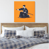 Traditioneel Japans Samurai schilderCanvas afdrukk Canvas Afdruk (Insitu (Slaapkamer))