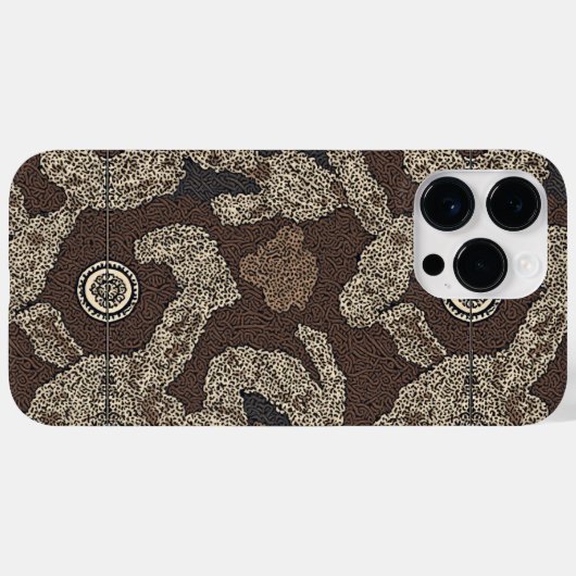 Traditioneel Javaans batikpatroon Case-Mate iPhone Case (Achterkant (horizontaal))