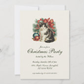  traditioneel kattenkerstfeest kaart (Voorkant)