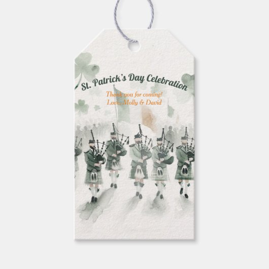 Traditioneel Keltisch Iers St. Patrick’s Day Party Cadeaulabel (Voorkant)