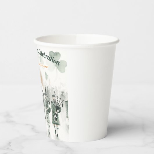 Traditioneel Keltisch Iers St. Patrick’s Day Party Papieren Bekers (Links)