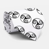 Traditioneel Keltisch Trisklasseontwerp Stropdas (Opgerold)