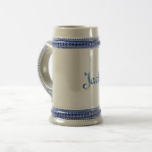 traditioneel keramisch bier stein bierpul (Voorkant links)